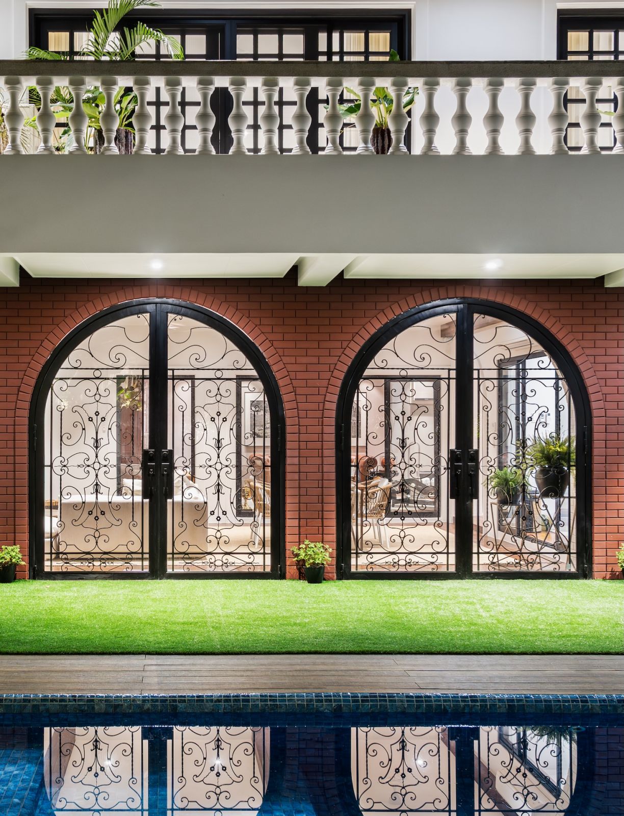 The façade of the outdoor area