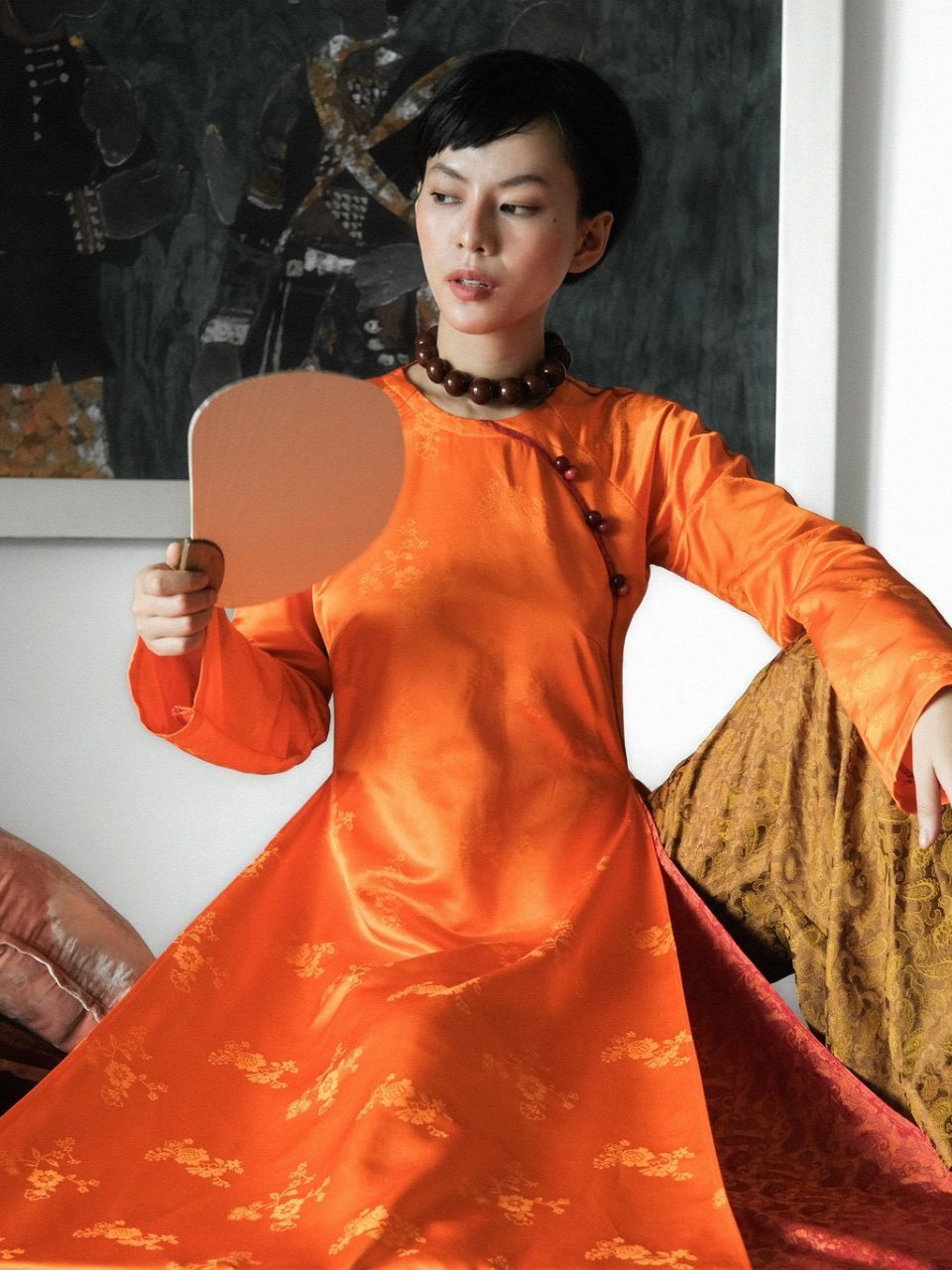 áo dài cách tân Tết