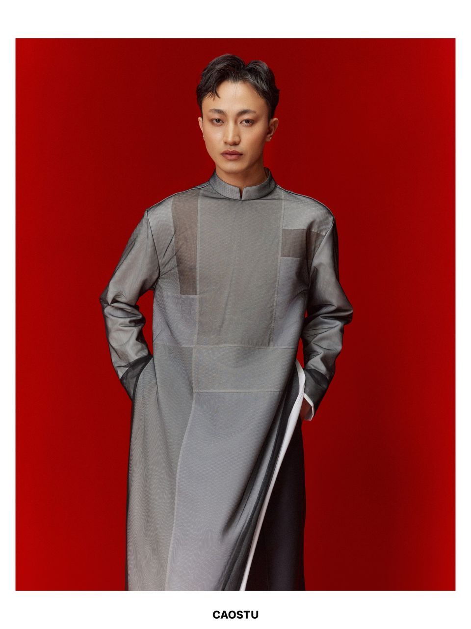 Cao Stu áo dài nam cách tân Tết