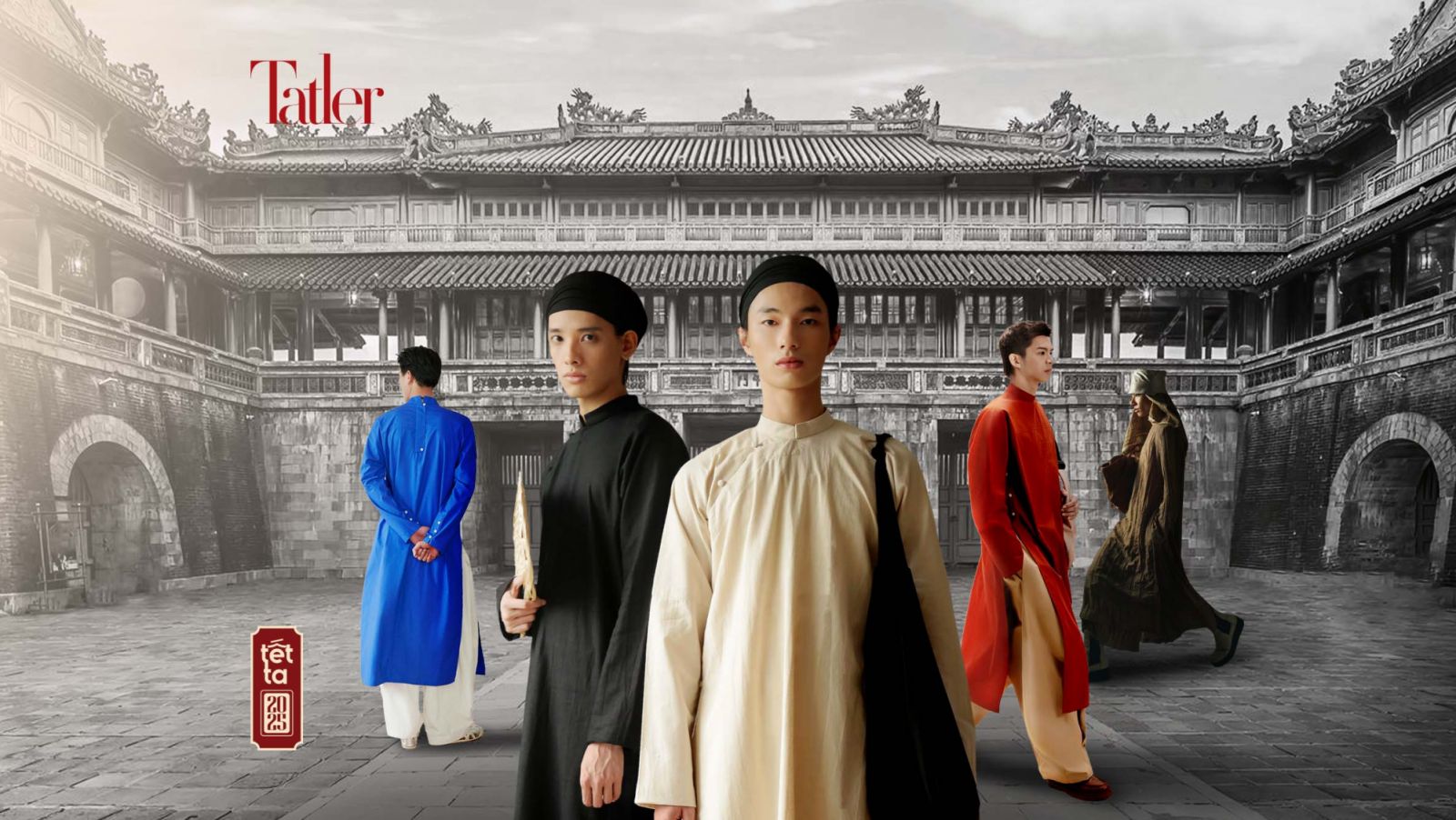 áo dài nam Tết