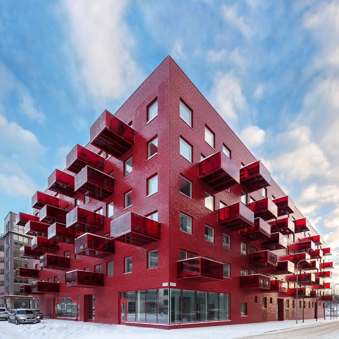 The Muddus Block in Stockholm, designed by Wingårdhs Arkitekter (Photo: Instagram / @wingardhs_)