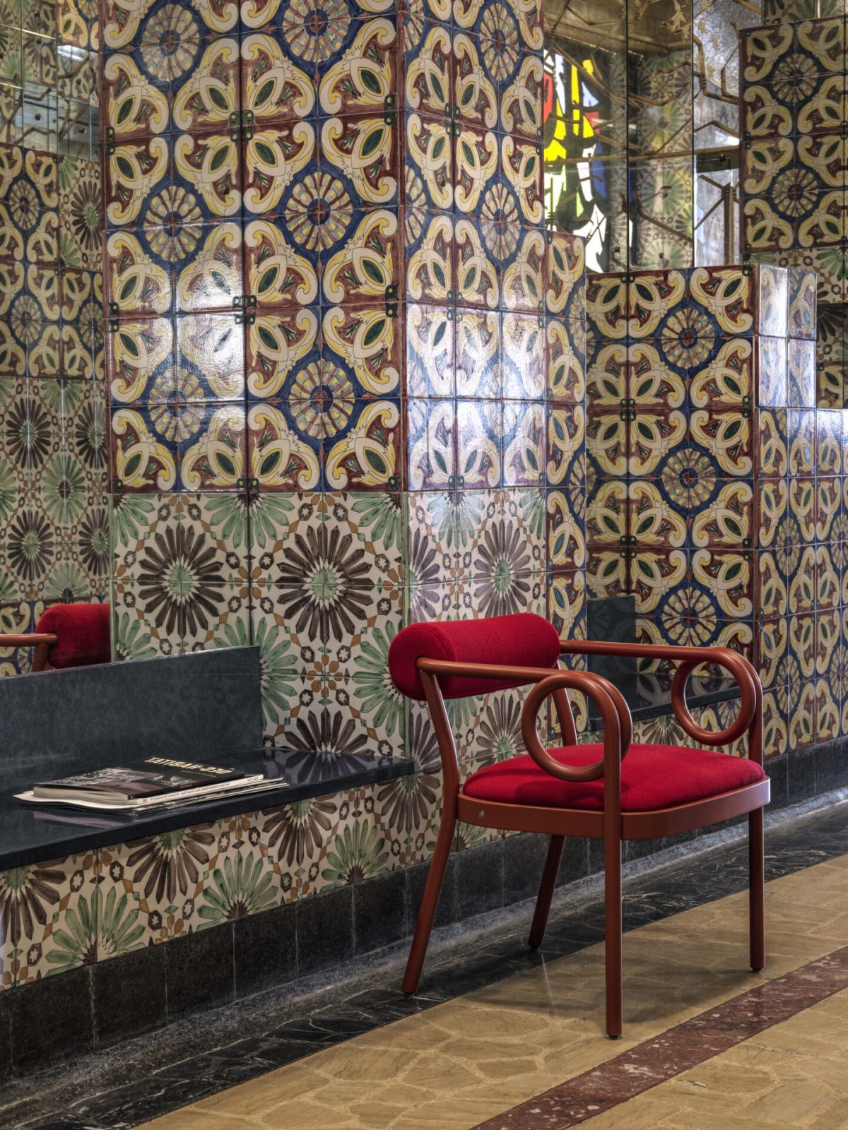 Gebrüder Thonet Vienna Loop lounge by India Mahdavi