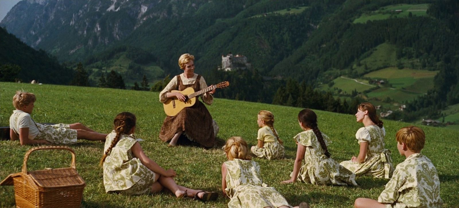 Maria teaching the von Trapp kids