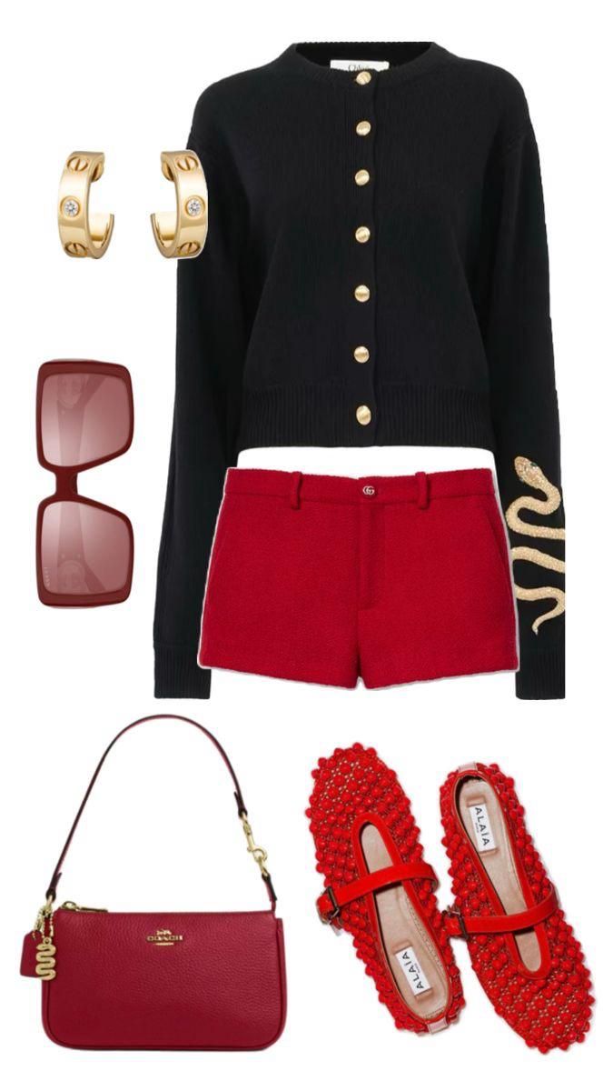 A look featuring pieces from Chinese New Year capsule collections (Photo: Courtesy of the respective brands; stylised by Julianna Cabili)