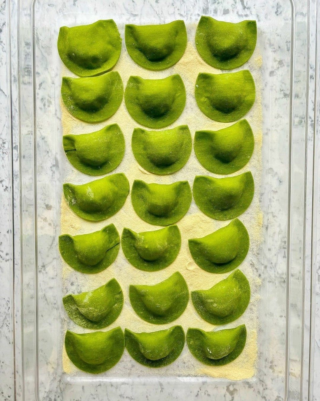 Spinach & ricotta ravioli, pea and almond (Instagram: @beckfordcanteen)