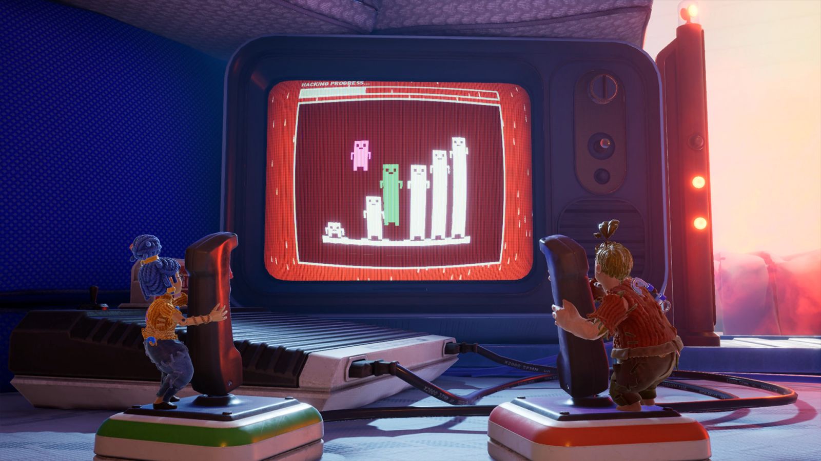 May and Cody playing a mini-game in 'It Takes Two' (Photo: Hazelight Studios/Steam)