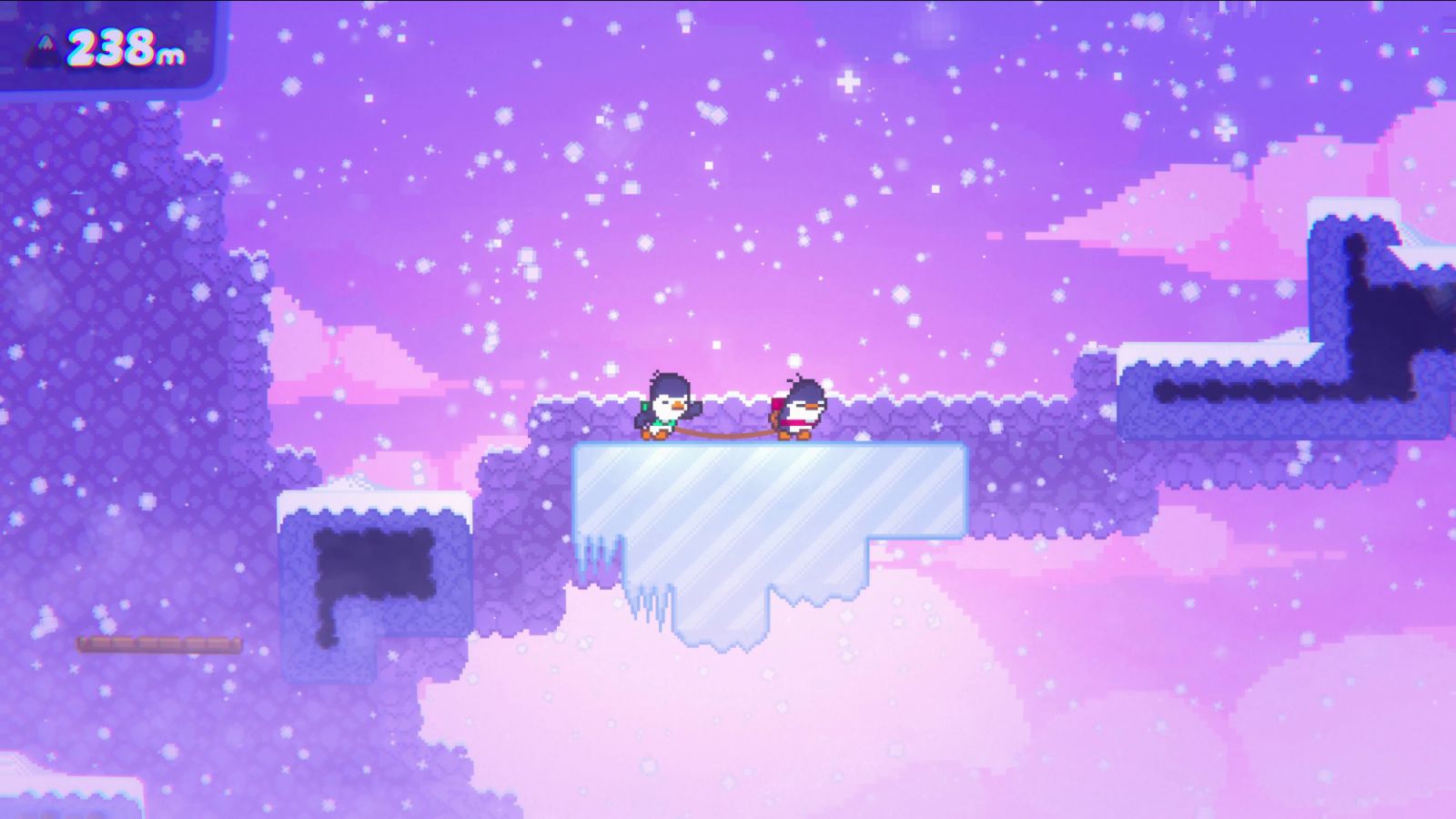 Two penguins climbing in 'Bread & Fred' (Photo: Infograms/Steam)