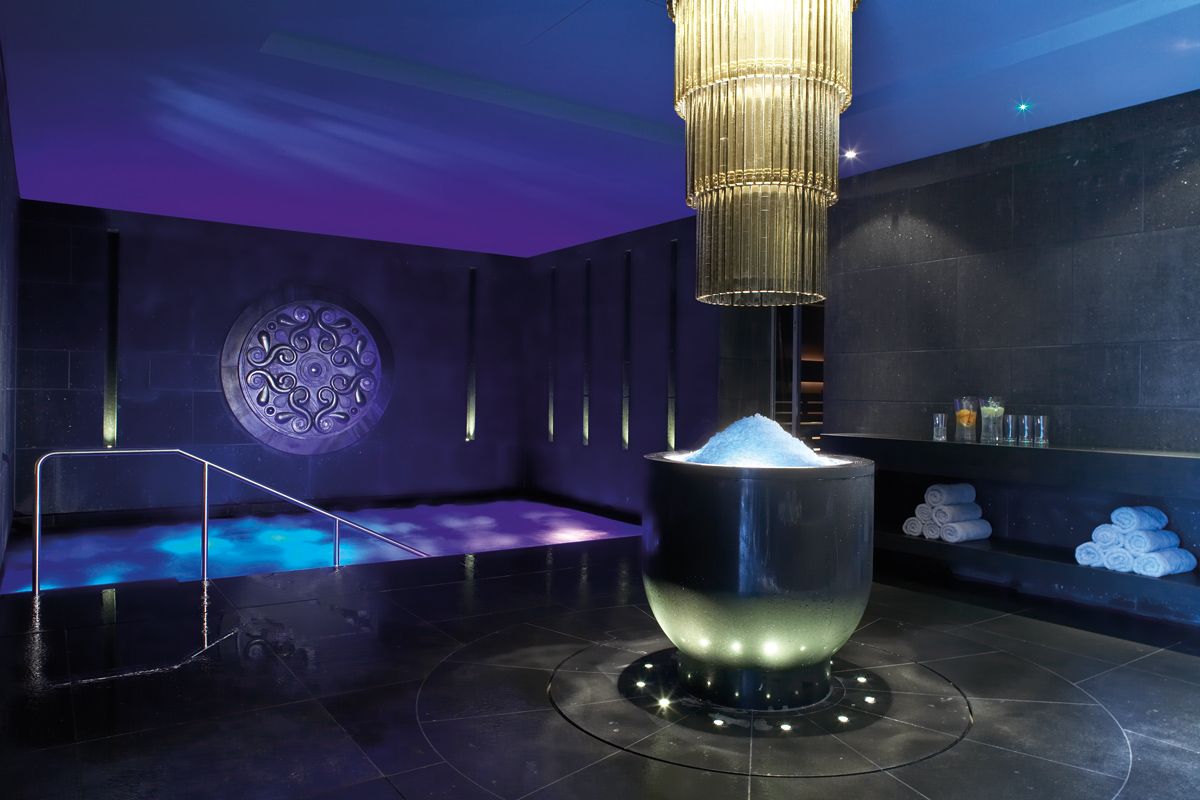The gorgeous sauna room at The Europe Hotel & Resort Killarney, Ireland