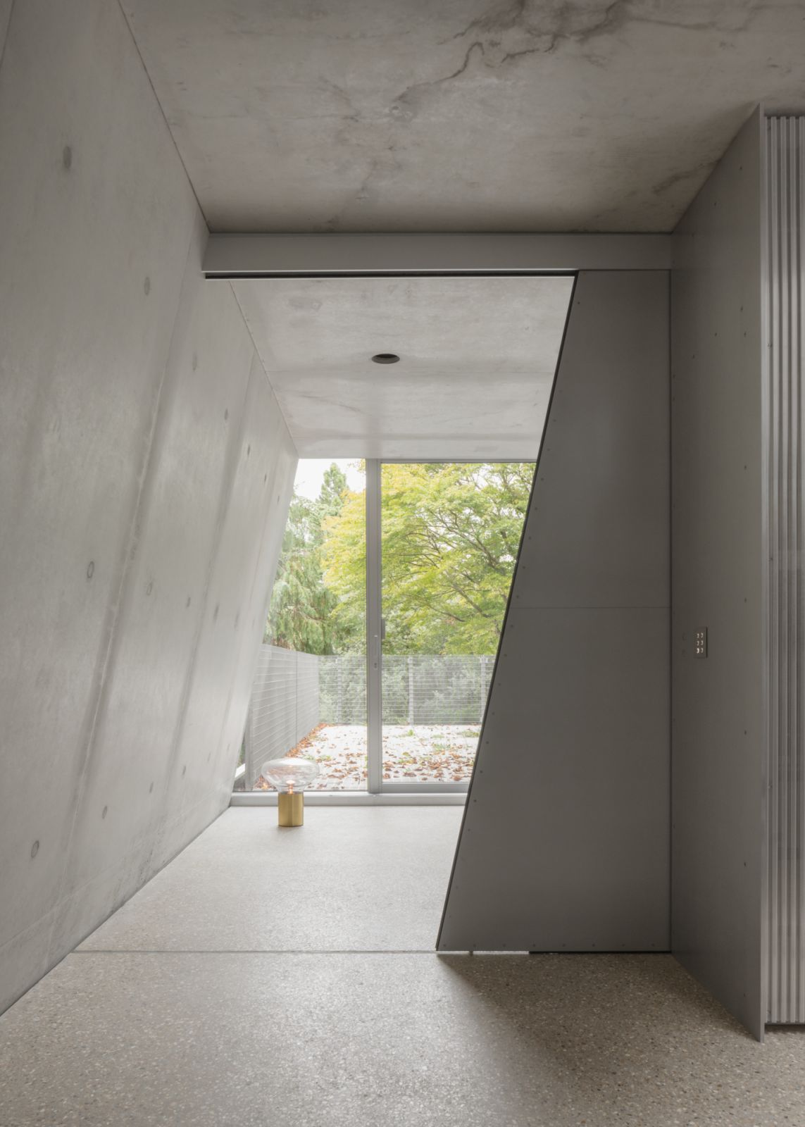 The home’s industrial angles and forms can be appreciated both internally and externally