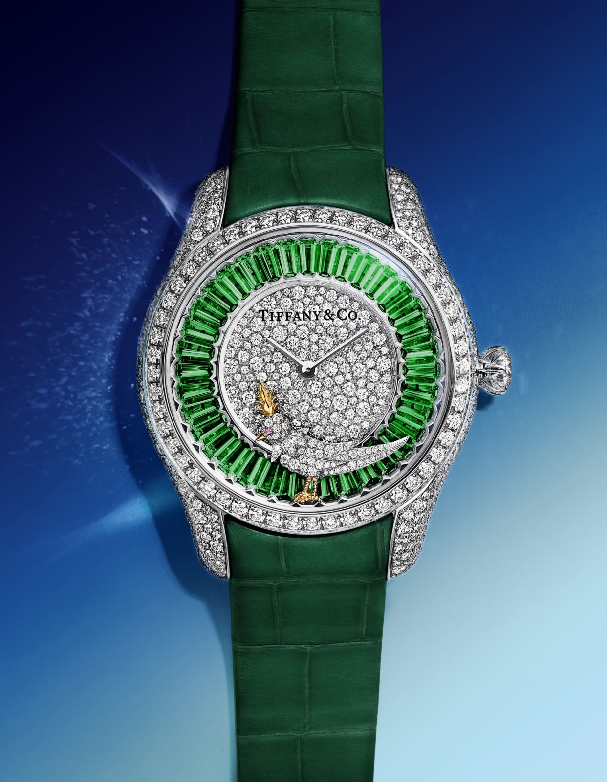 Jean Schlumberger by Tiffany Bird on a Rock Tsavorite Watch (Photo: Tiffany & Co.)