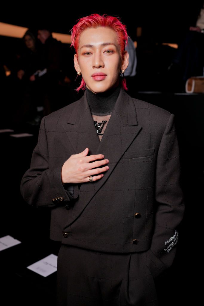 BamBam at the Louis Vuitton fashion show during Paris Fashion Week Menswear Fall 2025 on January 21, 2025 in Paris, France. (Photo by Swan Gallet/WWD via Getty Images)