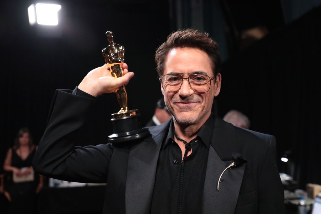 Robert Downey Jr. is seen backstage during the 96th Annual Academy Awards at Dolby Theatre on March 10, 2024 in Hollywood, California. (Photo by Al Seib/A.M.P.A.S. via Getty Images)