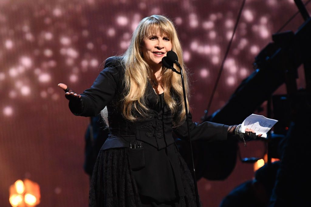 Stevie Nicks is one of the headliners at the Kia Forum for FireAid, a benefit concert in response to the Los Angeles wildfires (Photo by Dimitrios Kambouris/Getty Images For The Rock and Roll Hall of Fame)