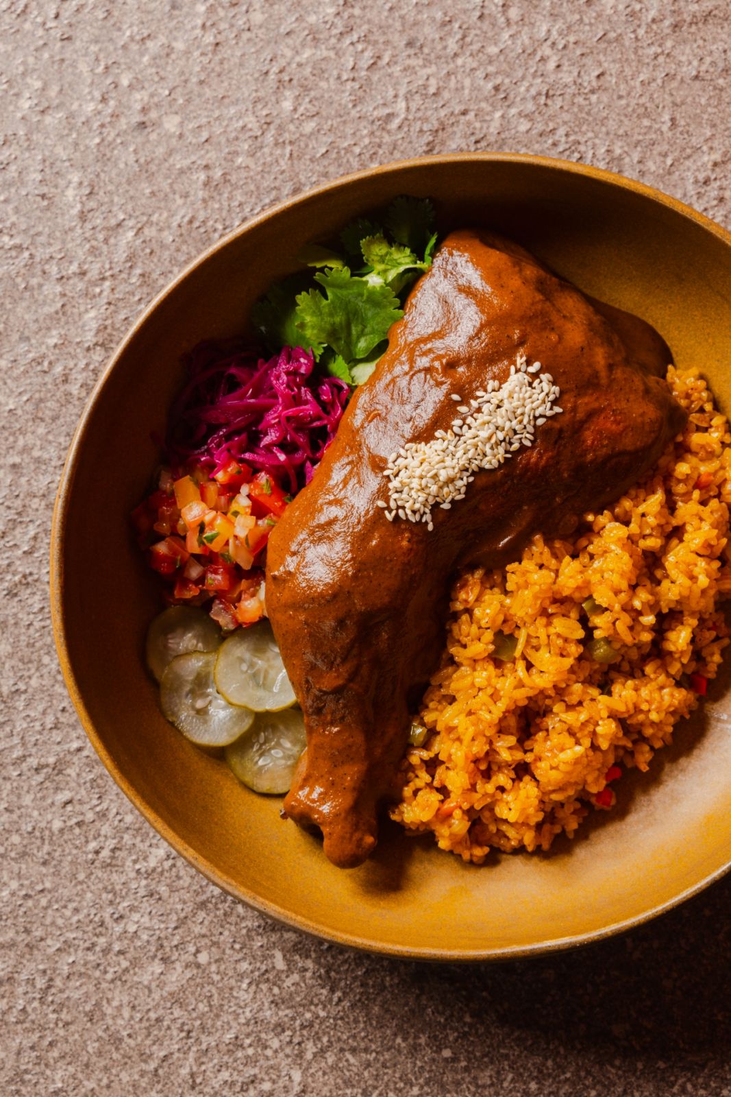 Mamacita's chicken mole with 25 ingredients