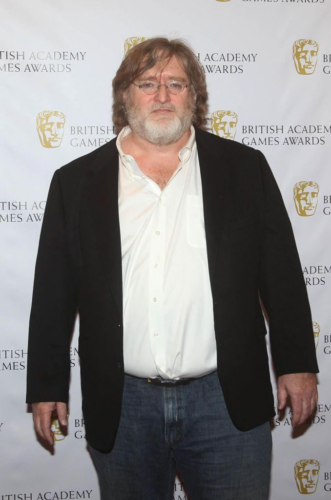 Gabe Newell attending the British Academy Video (BAFTA) Games Awards at the London Hilton, Park Lane, London. (Photo by Lewis Whyld/PA Images via Getty Images)