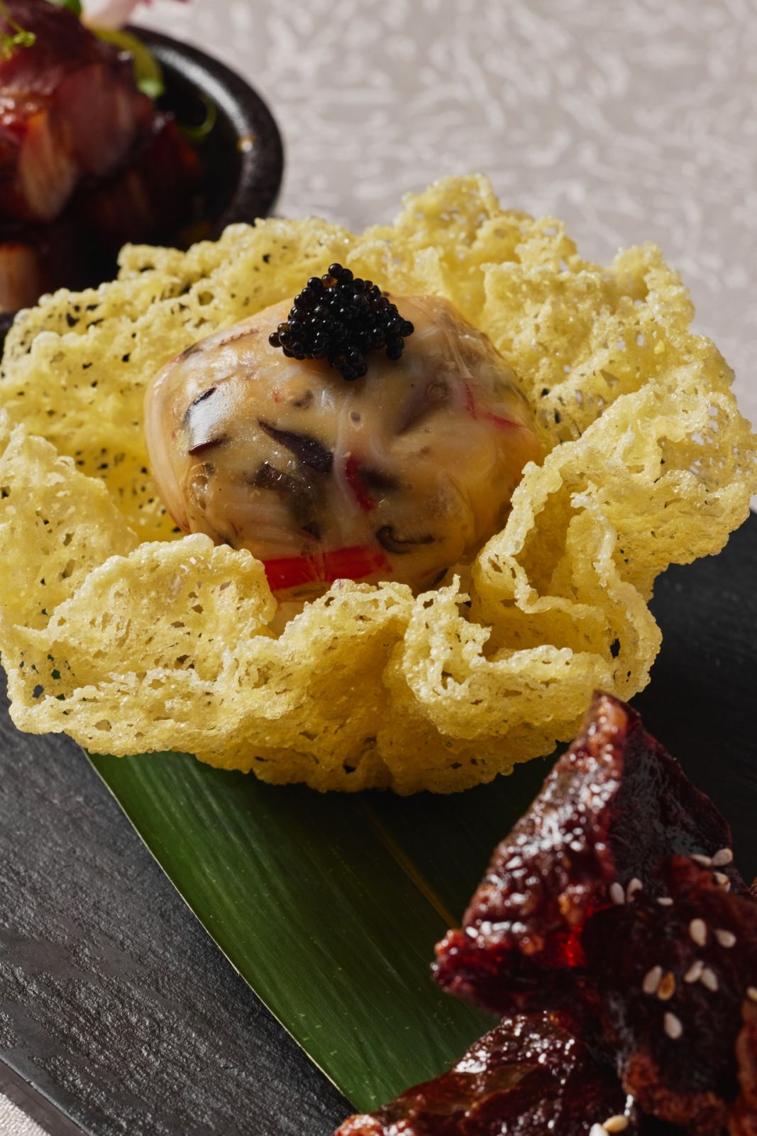 Martell VSOP chilled goose liver with black caviar by Summer Palace | Photo by JV Rabano