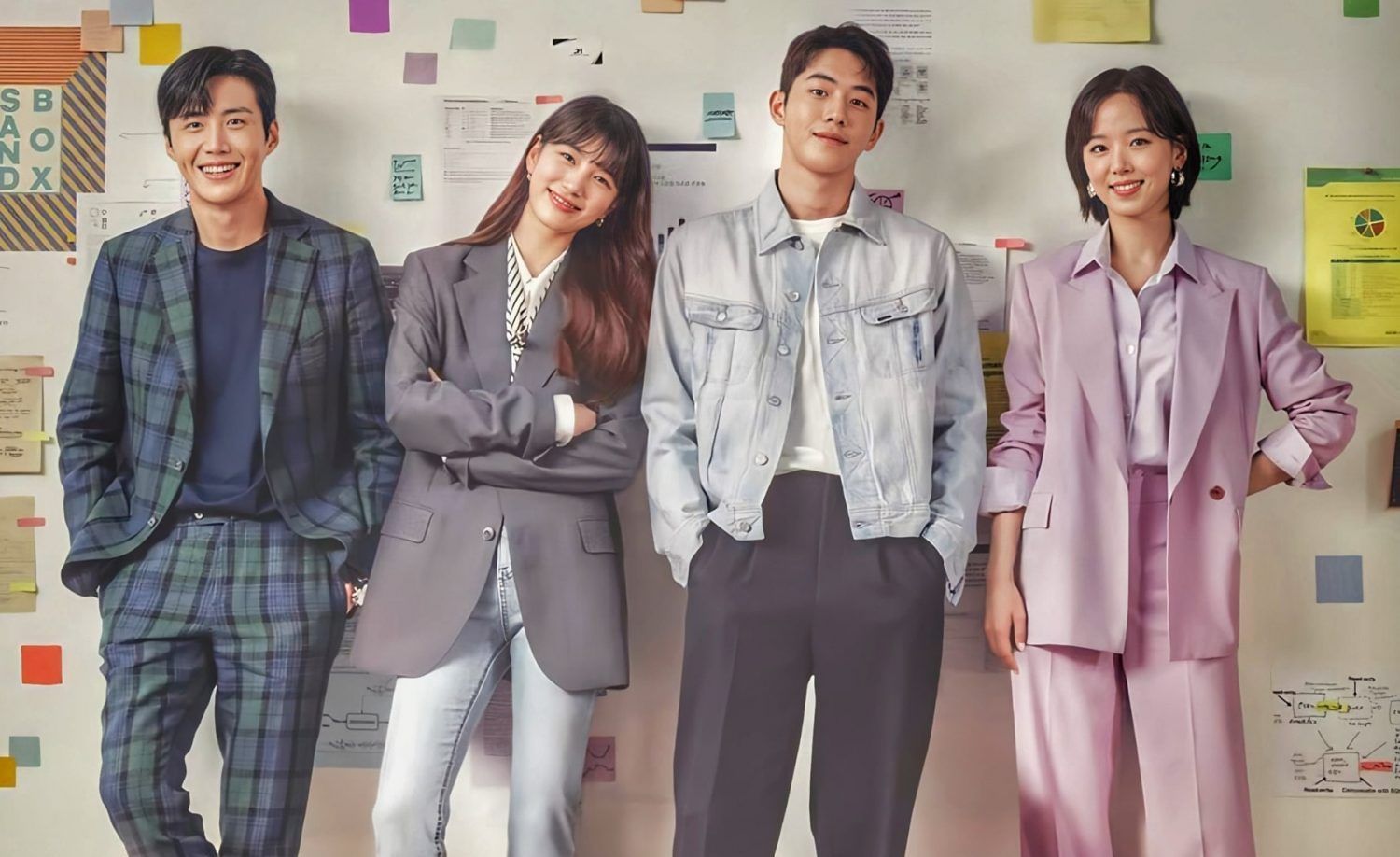 L-R: Kim Seon-ho, Bae Suzy, Nam Joo-hyuk, and Kang Han-na in 2020’s ‘Start-Up’ (Photo: tvN)