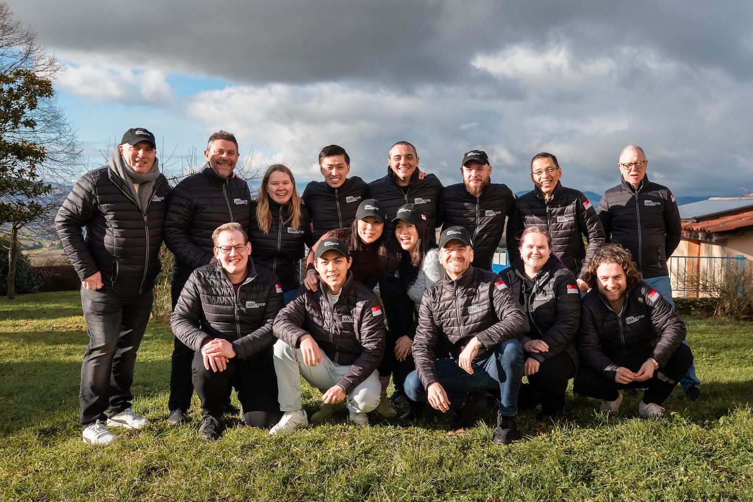 Team Singapore with chef-mentors