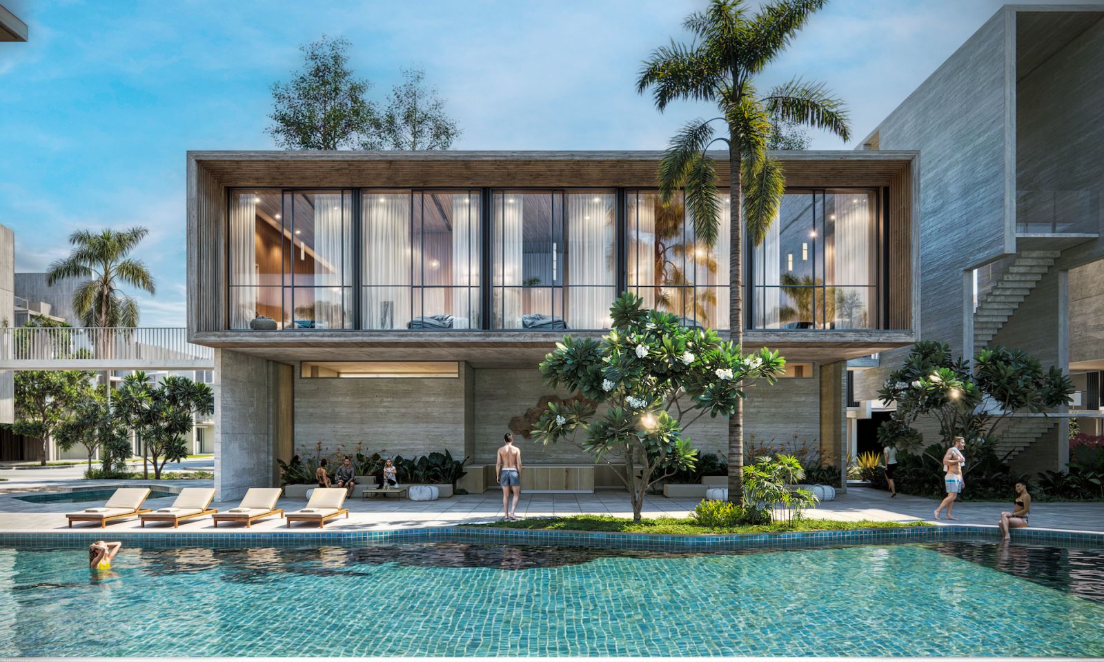 The swimming pool at the Lifestyle Club