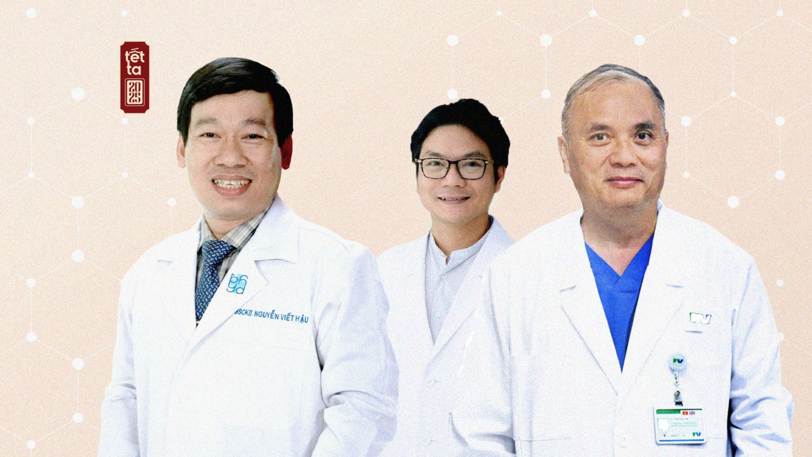 Silent guardians in white coats
