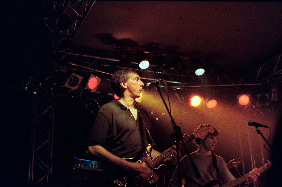 The Moe Tucker Band and Sterling Morrison, photographed in 1992 (photo by Ralf Zeigermann via CC BY 2.O)