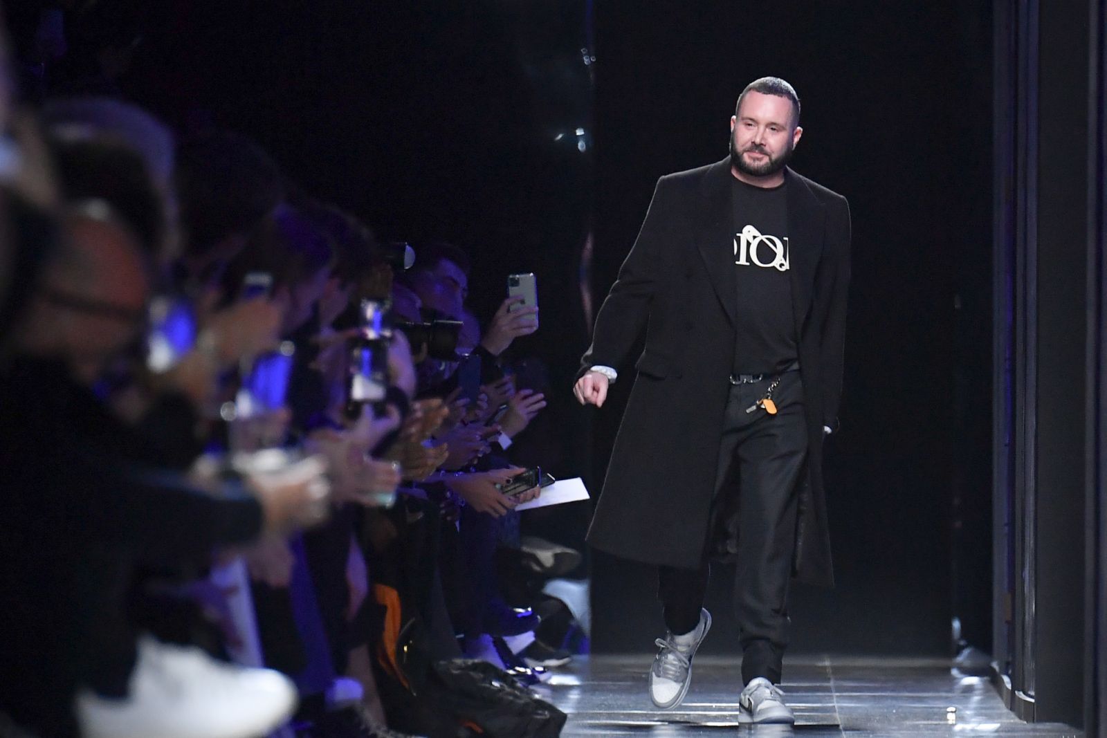 PARIS, FRANCE - JANUARY 17: Fashion designer Kim Jones walks the runway during the Dior Homme Menswear Fall/Winter 2020-2021 show as part of Paris Fashion Week on January 17, 2020 in Paris, France. (Photo by Stephane Cardinale - Corbis/Corbis via Getty Images)