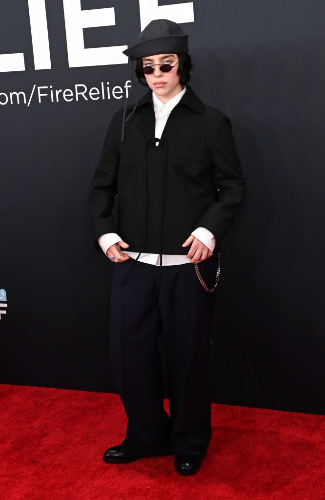 LOS ANGELES, CALIFORNIA - FEBRUARY 02: (FOR EDITORIAL USE ONLY) Billie Eilish attends the 67th GRAMMY Awards on February 02, 2025 in Los Angeles, California. (Photo by Jon Kopaloff/WireImage)