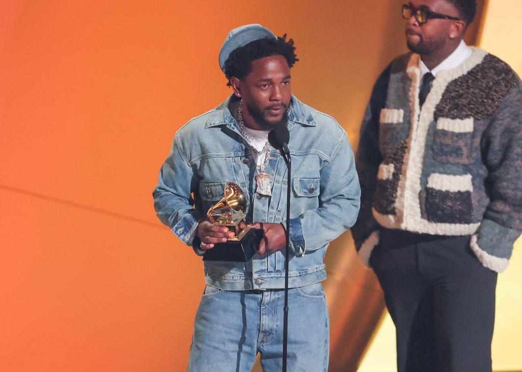 Kendrick Lamar at the 67th GRAMMY Awards held at the Crypto.com Arena on February 2, 2025 in Los Angeles, California. (Photo by Christopher Polk/Billboard via Getty Images)