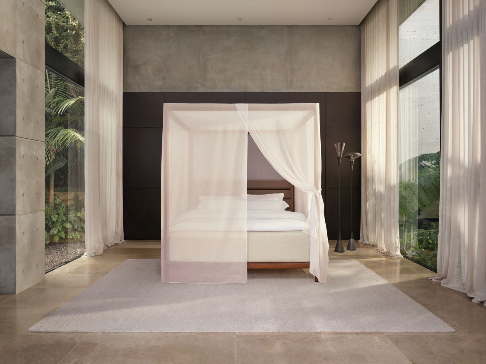 The Adelaide four-poster bed with mosquito net offers a world of comfort all its own