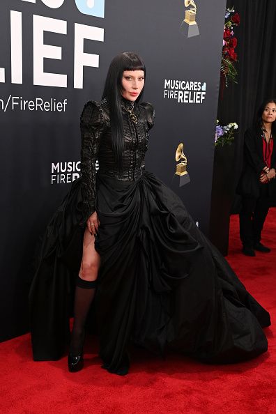 LOS ANGELES, CALIFORNIA - FEBRUARY 02: (FOR EDITORIAL USE ONLY) Lady Gaga attends the 67th GRAMMY Awards on February 02, 2025 in Los Angeles, California. (Photo by Jon Kopaloff/WireImage)