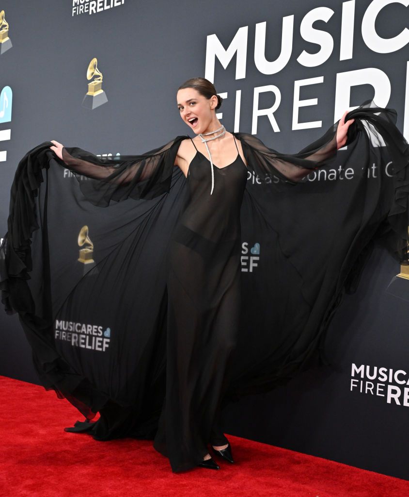 LOS ANGELES, CALIFORNIA - FEBRUARY 02: (FOR EDITORIAL USE ONLY) Charlotte Lawrence attends the 67th GRAMMY Awards at Crypto.com Arena on February 02, 2025 in Los Angeles, California. (Photo by Axelle/Bauer-Griffin/FilmMagic)