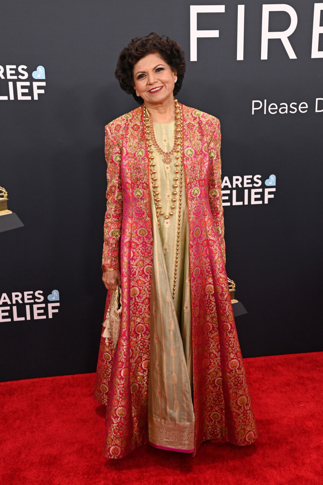LOS ANGELES, CALIFORNIA - FEBRUARY 02: (FOR EDITORIAL USE ONLY) Chandrika Krishamoorthy Tandon attends the 67th GRAMMY Awards on February 02, 2025 in Los Angeles, California. (Photo by Jon Kopaloff/WireImage)