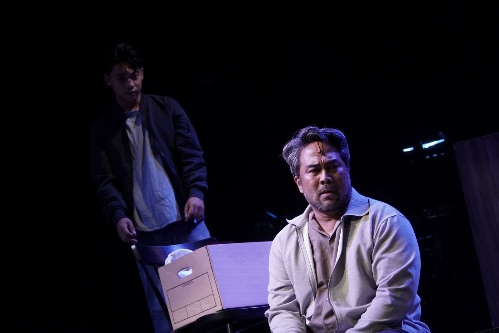 Benedix Ramos and Floyd Tena in Next to Normal (Photo: Lance Bersamina)