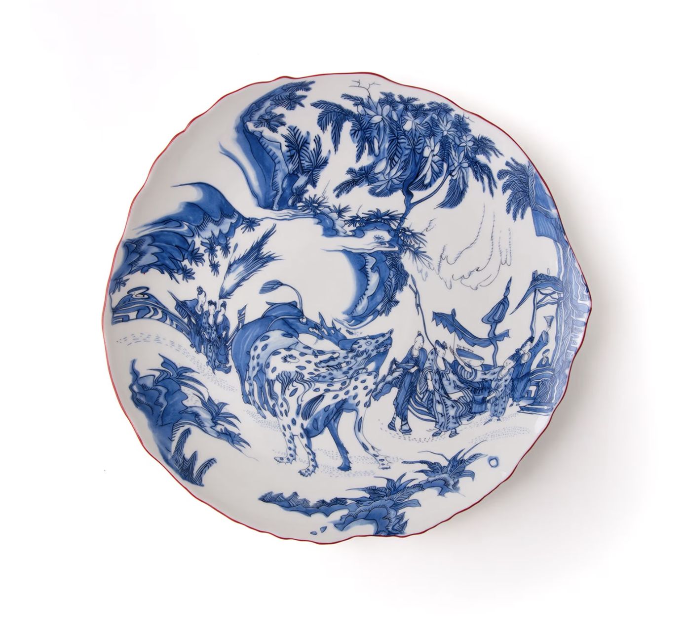 Classics on Acid Porcelain Dinner Plate in Blu Chinoiserie (Photo: Amara Website)