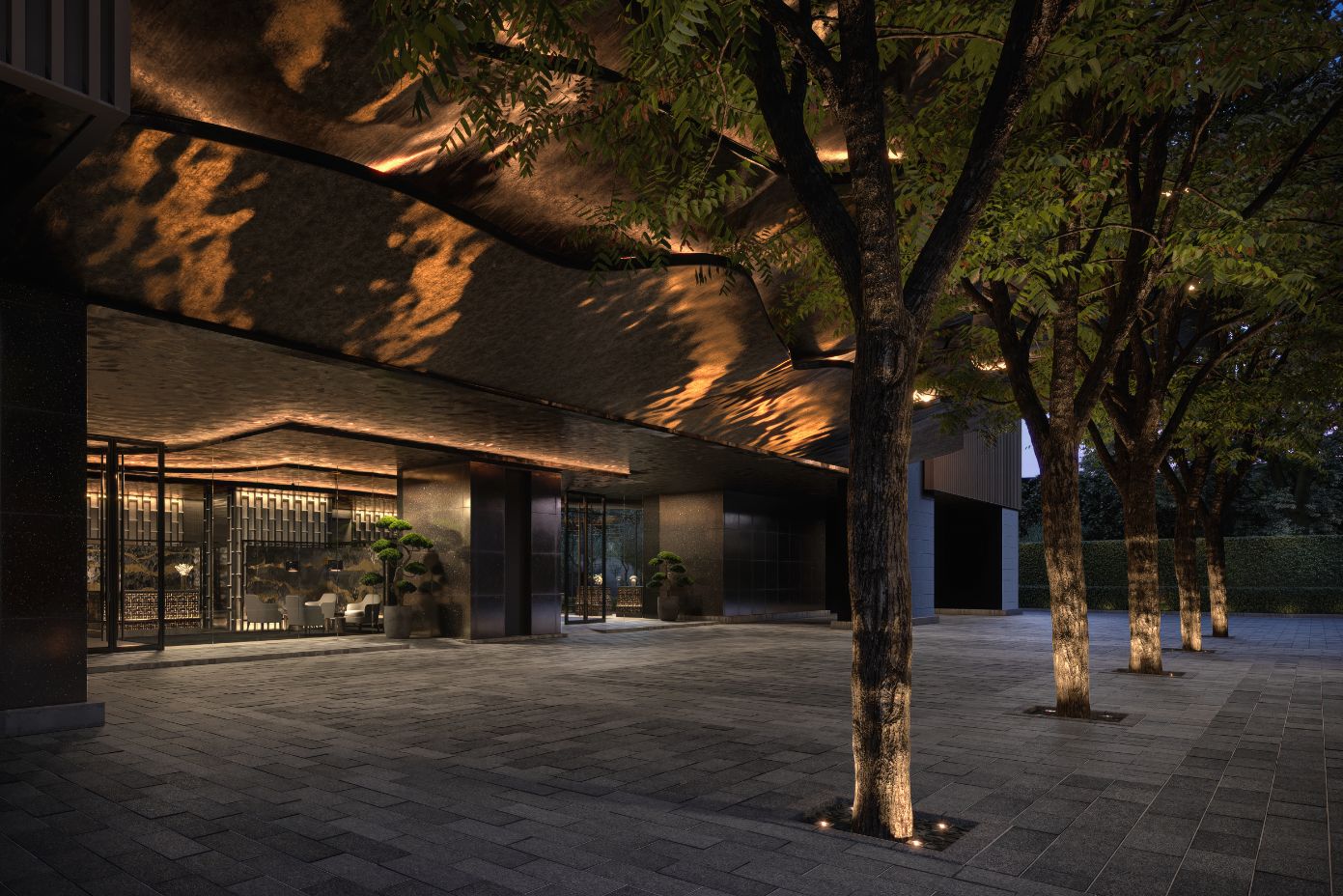 บรรยากาศทางเข้าโรงแรม Aman Nai Lert Bangkok (Photo: Aman Nai Lert Bangkok)