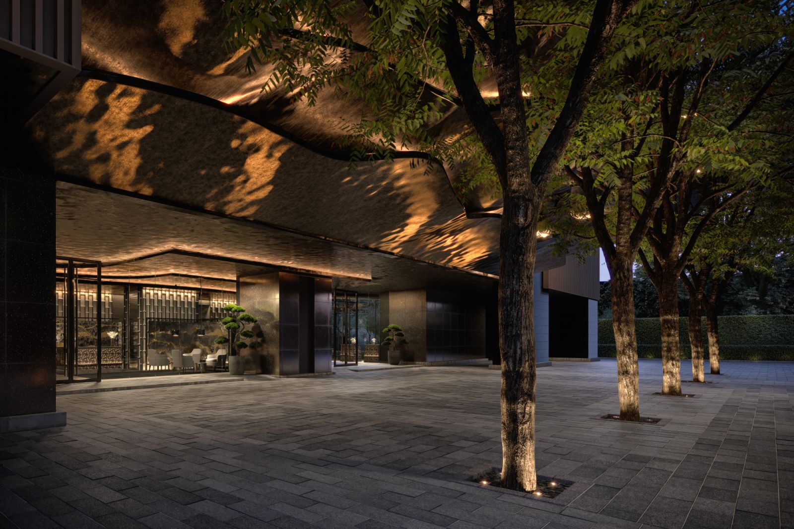 A rendering of the entrance
