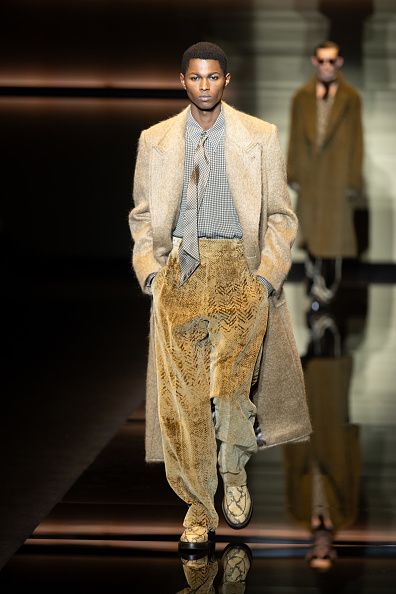 Emporio Armani Fashion Show at Milan Fashion Week Men's Collection Fall Winter 2025. Milan (Italy),  January 18th, 2025 (Photo by Matteo Rossetti/Archivio Matteo Rossetti/Mondadori Portfolio via Getty Images)