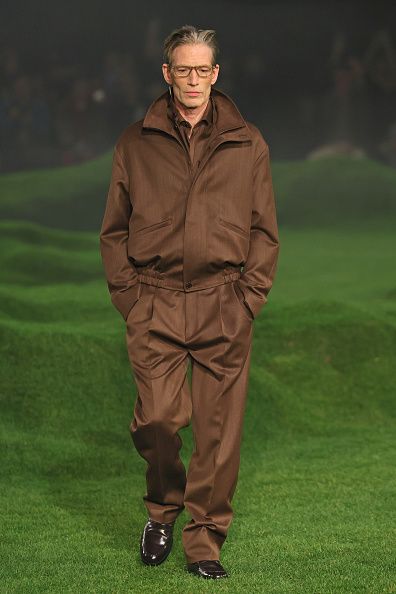 MILAN, ITALY - JANUARY 20: A model walks the runway at the Zegna fashion show during the Milan Menswear Fall/Winter 2025 - 2026 Fashion Week on January 20, 2025 in Milan, Italy. (Photo by Vittorio Zunino Celotto/Getty Images)