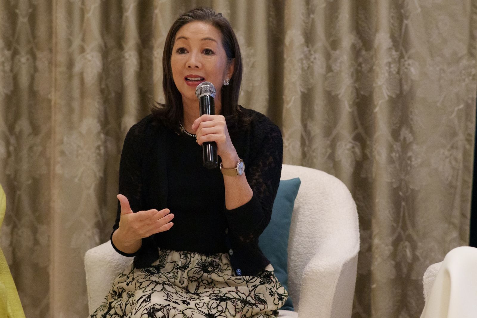 Mercedes Lopez Vargas at the fireside chat