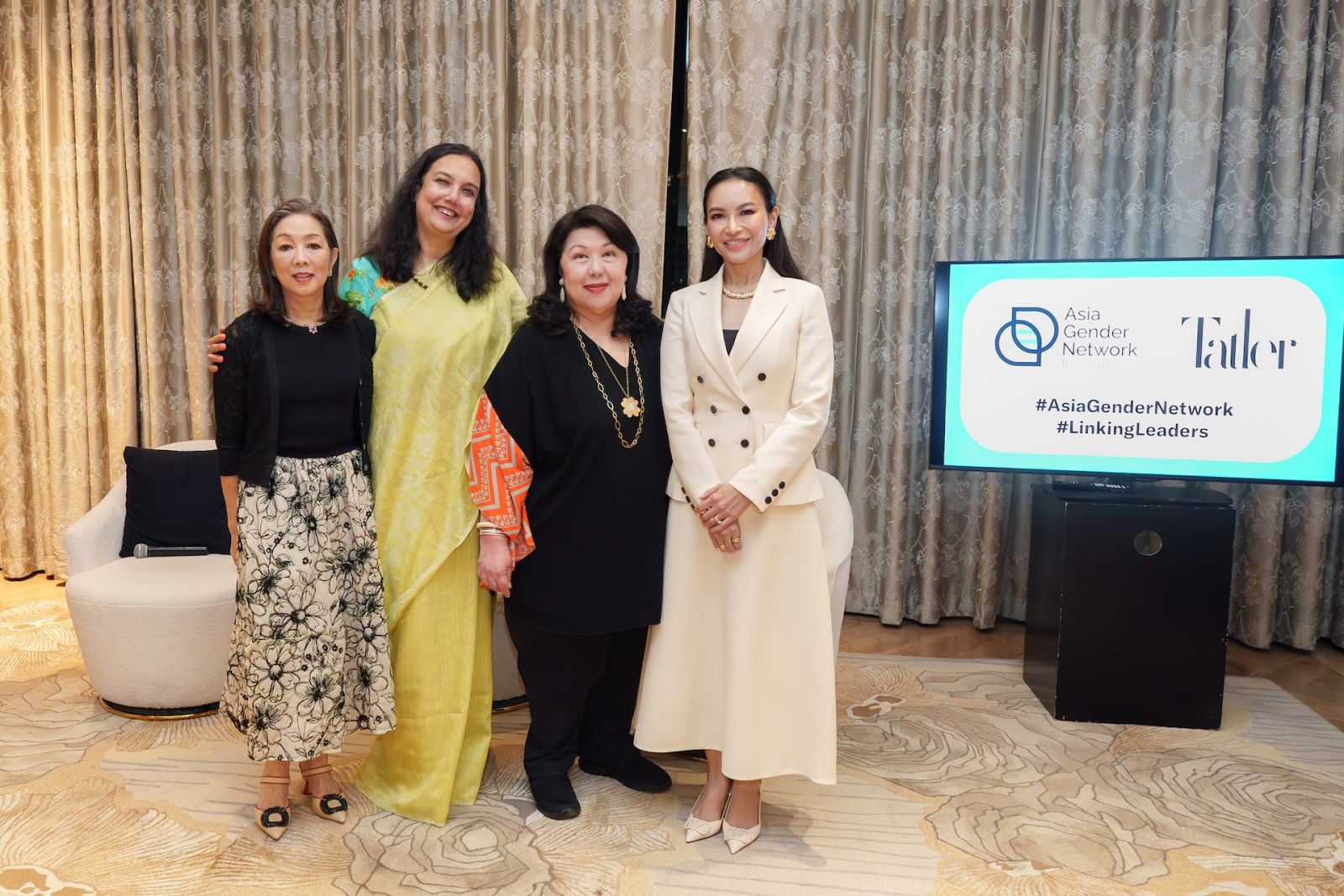 Mercedes Lopez Vargas, Naina Subberwal Batra, Irene Martel Francisco and Usec Emmeline Villar