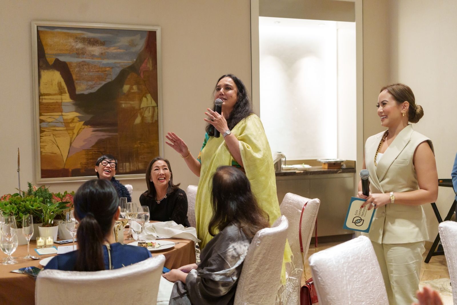 AVPN CEO Naina Subberwal Batra sharing her thoughts with the group