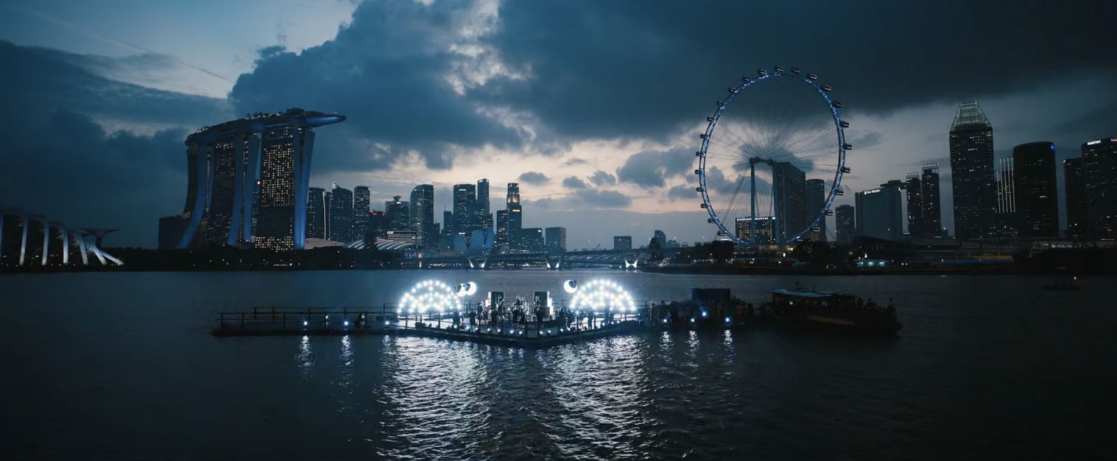 Singapore's skyline is featured in Coldplay's “Man in the Moon” music video.