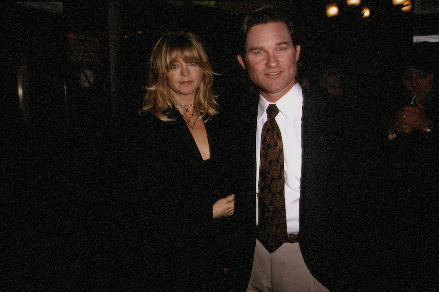 Goldie Hawn and Kurt Russell, photographed at the Paris premiere of ‘Stargate’ in 1995 (Photo: Eric Robert/Sygma/Sygma via Getty Images)