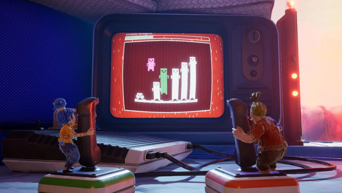 May and Cody playing a mini-game in ‘It Takes Two’ (Photo: Hazelight Studios / Steam)