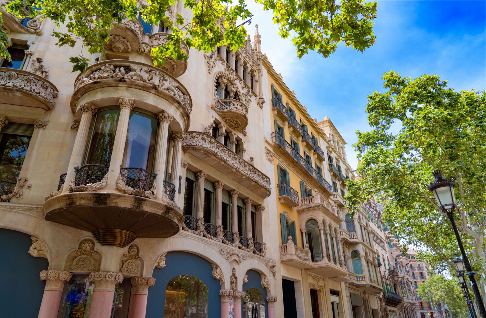 Passeig de Gracia is a popular hotspot known for its vibrant architecture and sprawling fashion scene (Photo: Getty Images)