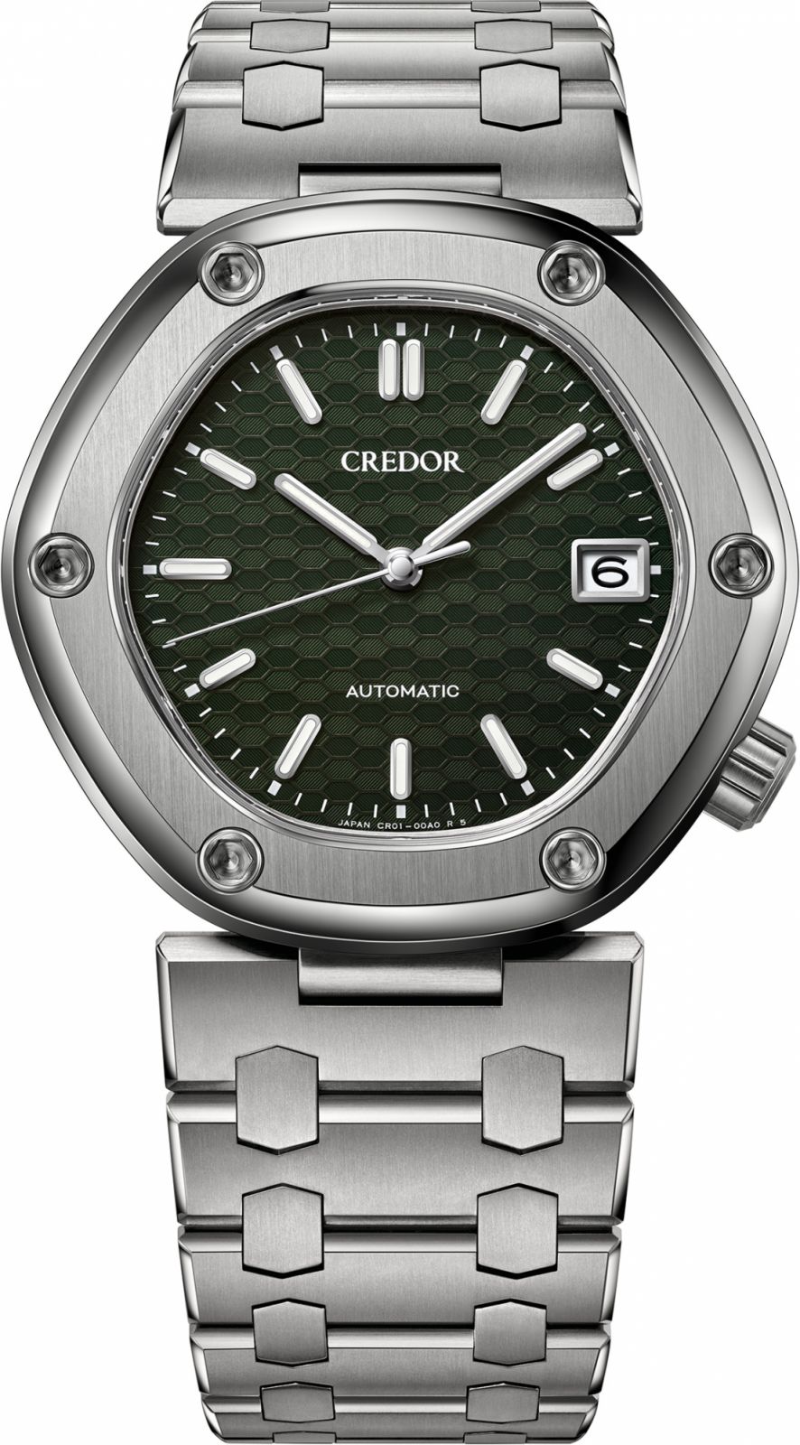 The Credor Locomotive in titanium case and bracelet