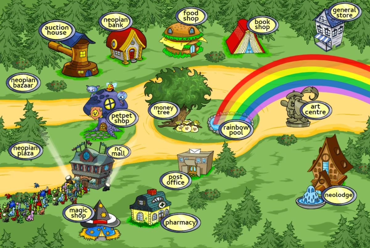 Neopia, a world where all sorts of different species of Neopets live (Photo: Neopets)