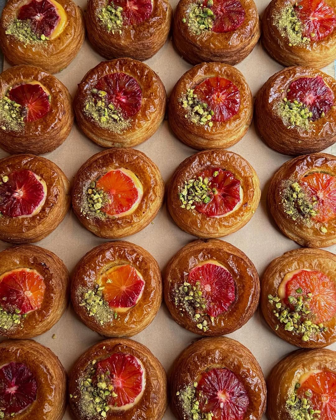 Blood orange, pistachio & custard danishes (Instagram: @jolene_newingtongreen)