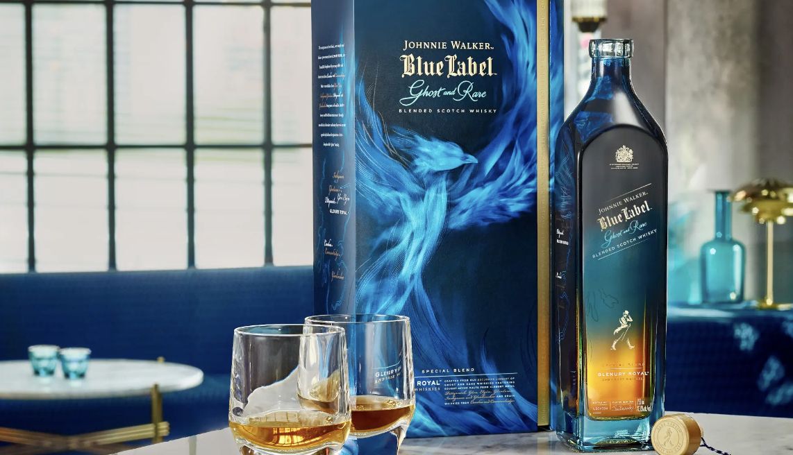 Johnnie Walker Blue Label Ghost and Rare Glenury Royal (Image: Diageo Rare & Exceptional)