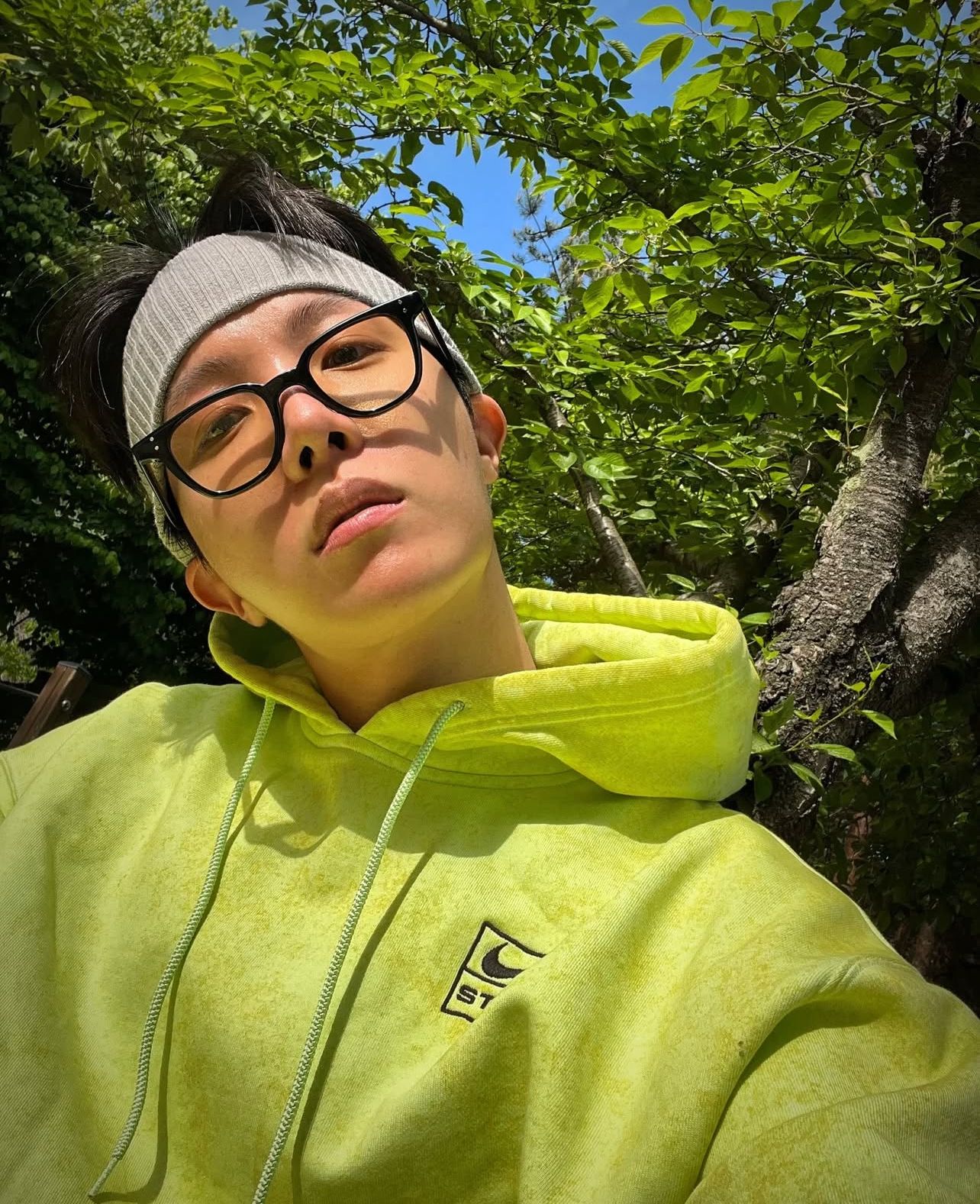 j-hope donning Nike x Stussy clothing (Photo: j-hope / Instagram)